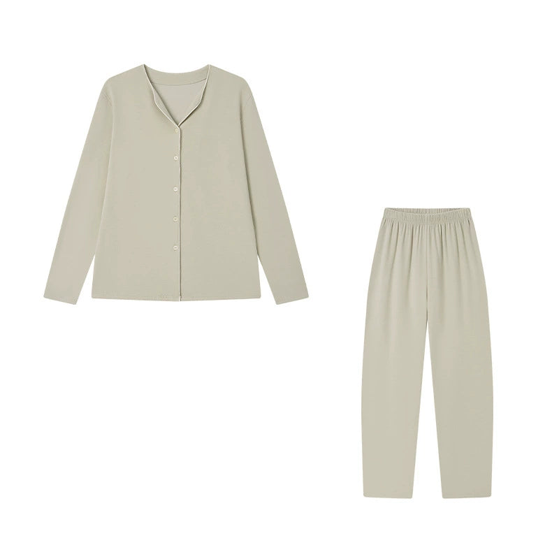 Damen Pyjama aus Algenfaser – Langarm