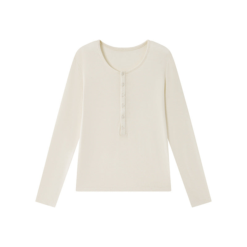 Damen Langarmshirt – Rundhals, Slim Fit, aus TENCEL™