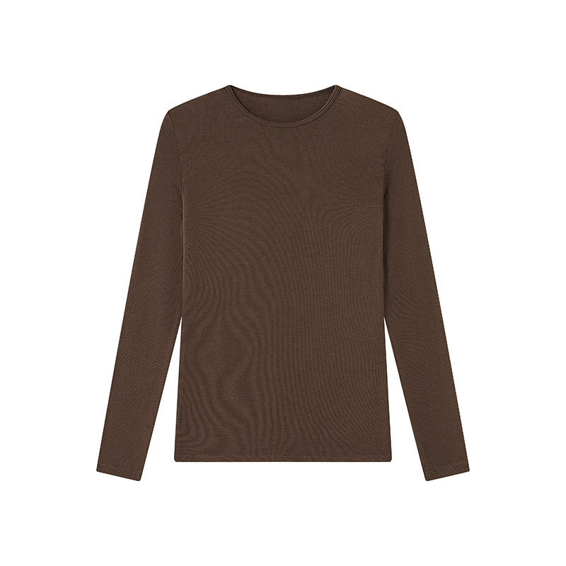 Damen Strickshirt aus Tencel-Modal-Cashmere – Slim Fit, einfarbig, hautfreundlich