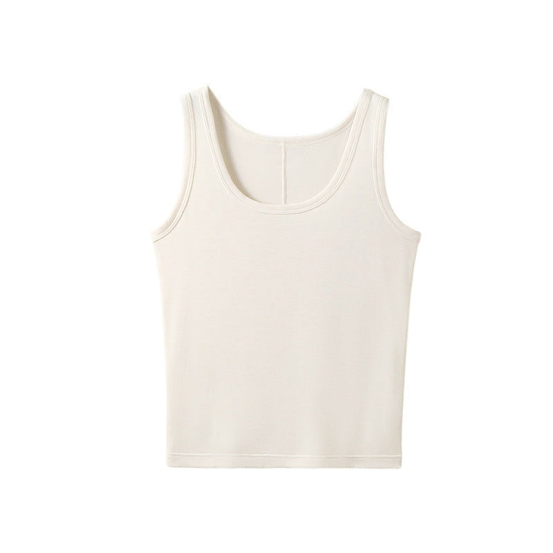 Damen Trägertop – Einfarbiges TENCEL™-Wolle-Mix, hautfreundlich, für Frühling & Sommer