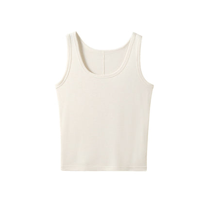 Damen Trägertop – Einfarbiges TENCEL™-Wolle-Mix, hautfreundlich, für Frühling & Sommer