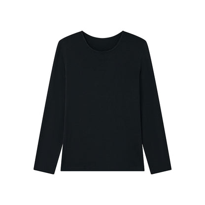 Damen-Strickshirt für Herbst und Winter mit klassischem Rundhalsausschnitt