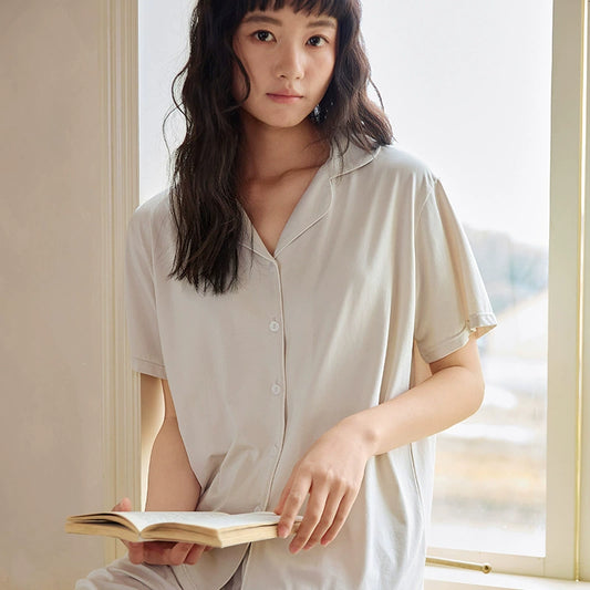 Damen Seiden Pyjama – Frühling & Sommer