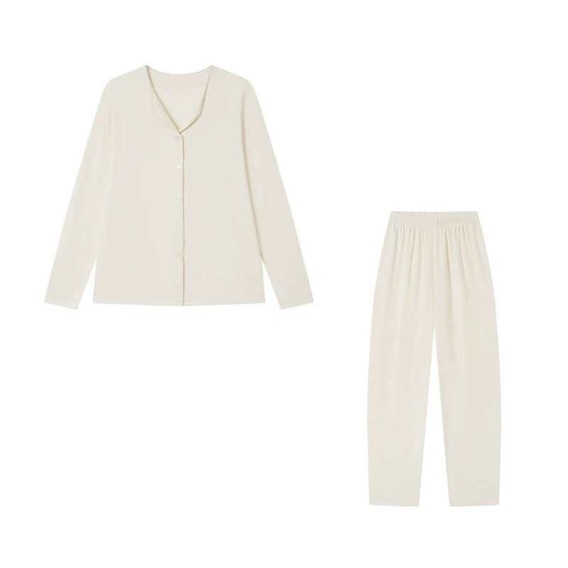 Damen Pyjama aus Algenfaser – Langarm