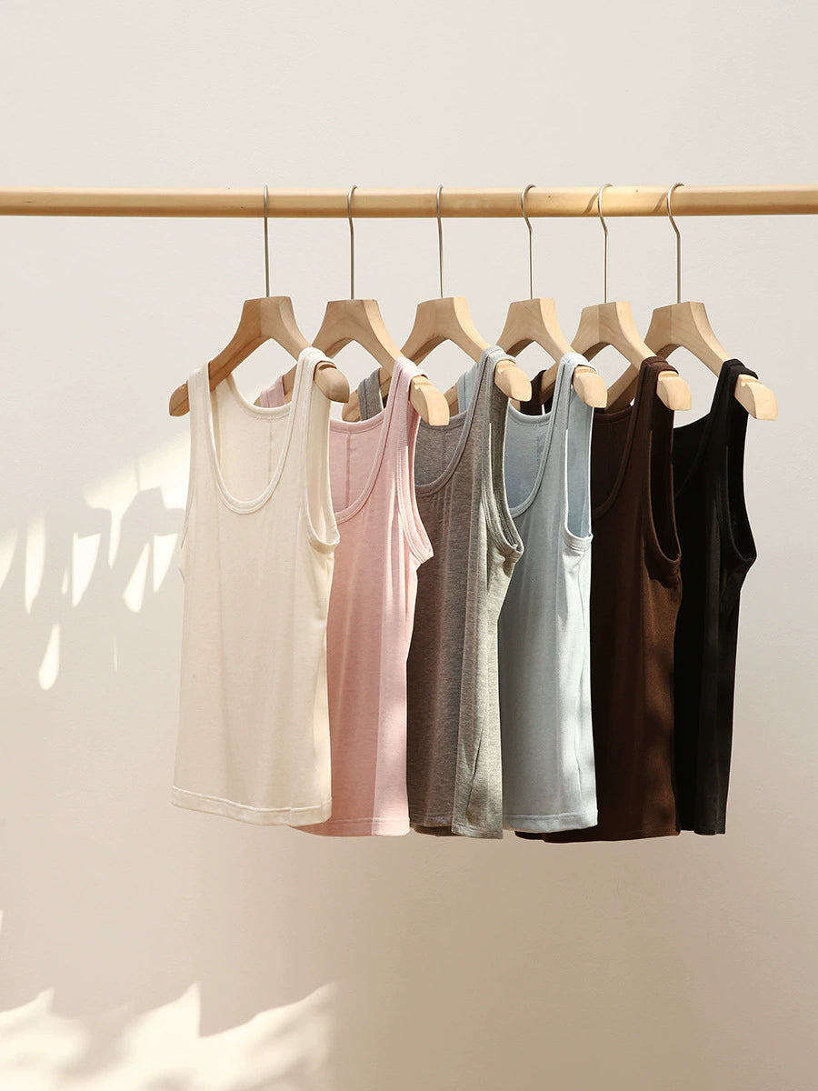 Damen Basic Wollträgertop