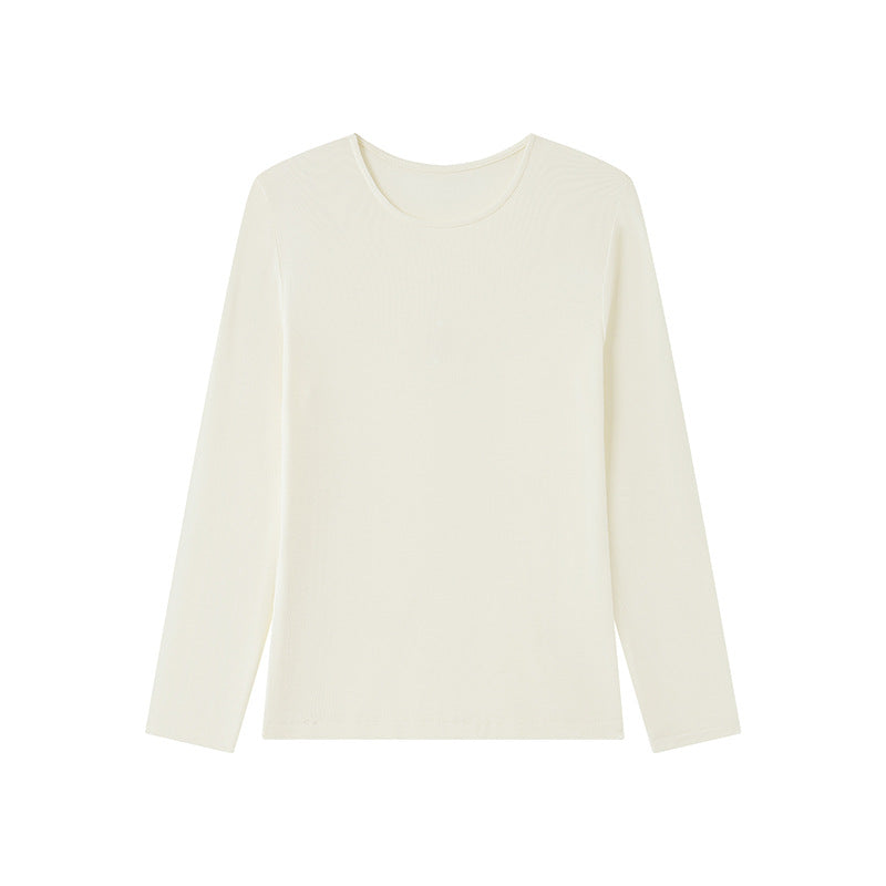 Damen-Strickshirt für Herbst und Winter mit klassischem Rundhalsausschnitt