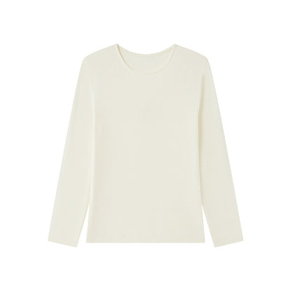Damen-Strickshirt für Herbst und Winter mit klassischem Rundhalsausschnitt