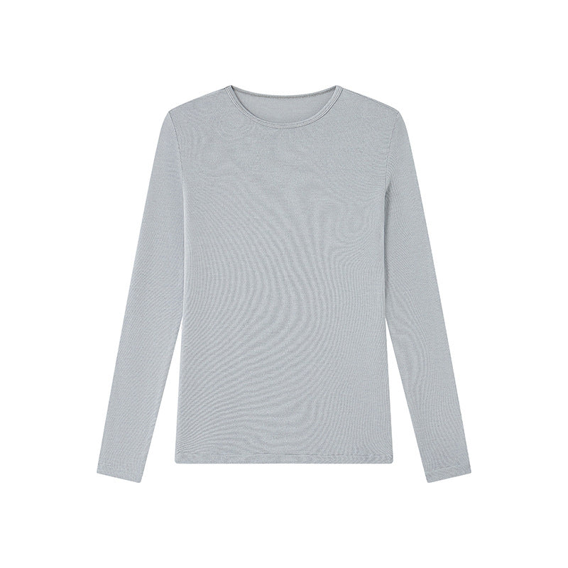 Damen Strickshirt aus Tencel-Modal-Cashmere – Slim Fit, einfarbig, hautfreundlich