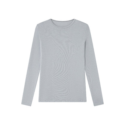 Damen Strickshirt aus Tencel-Modal-Cashmere – Slim Fit, einfarbig, hautfreundlich