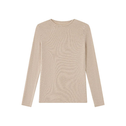 Damen Strickshirt aus Tencel-Modal-Cashmere – Slim Fit, einfarbig, hautfreundlich