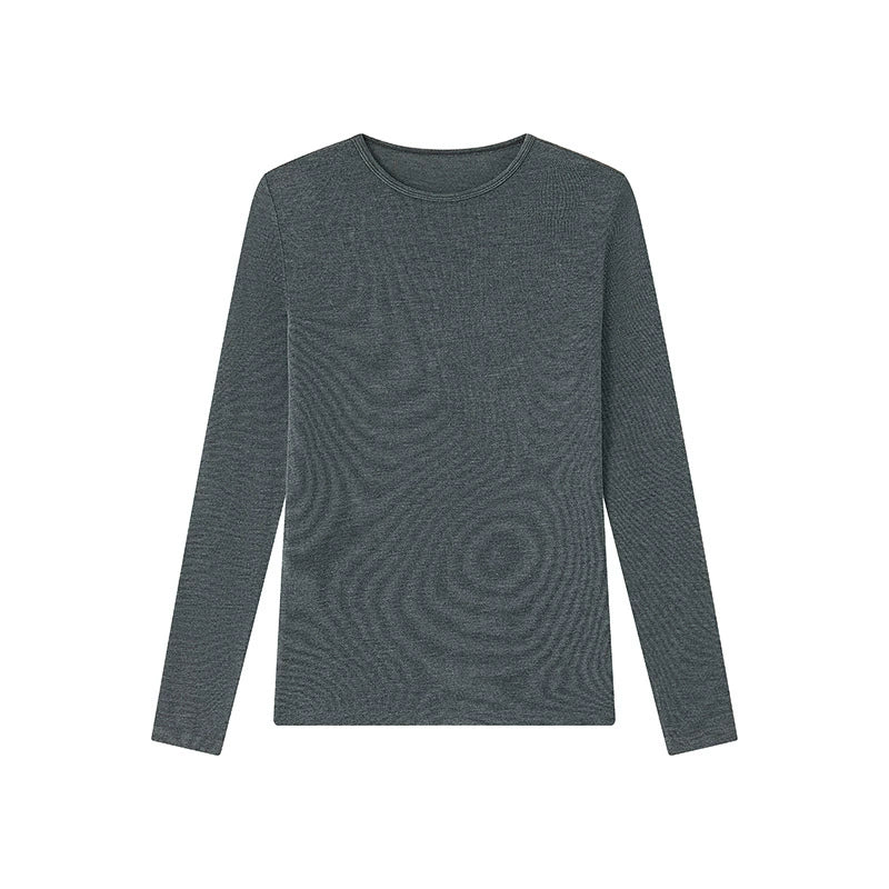 Damen Strickshirt aus Tencel-Modal-Cashmere – Slim Fit, einfarbig, hautfreundlich