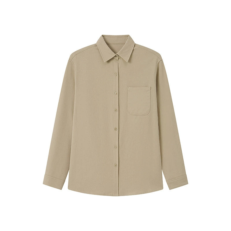 Damen Baumwollhemd - Langarm, Relaxed Fit