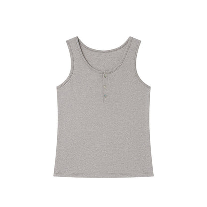 Damen-Tanktop aus Tencel-Leinen für den Sommer, ärmelloses Design, hautfreundlich