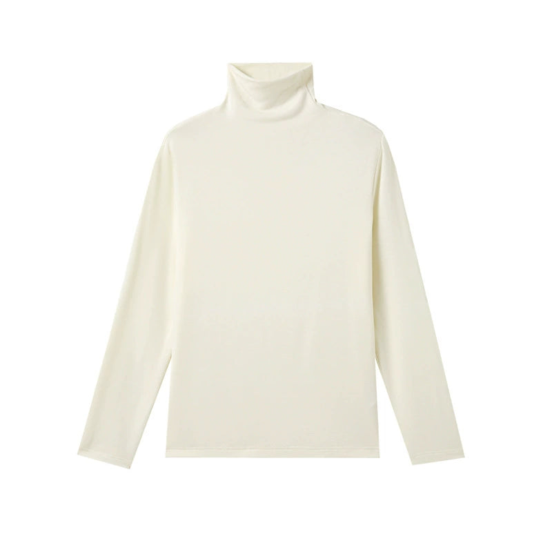 Damen Rollkragen Langarmshirt aus Lyocell – Warmes