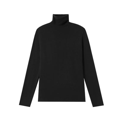 Damen Rollkragen Langarmshirt aus Lyocell – Warmes