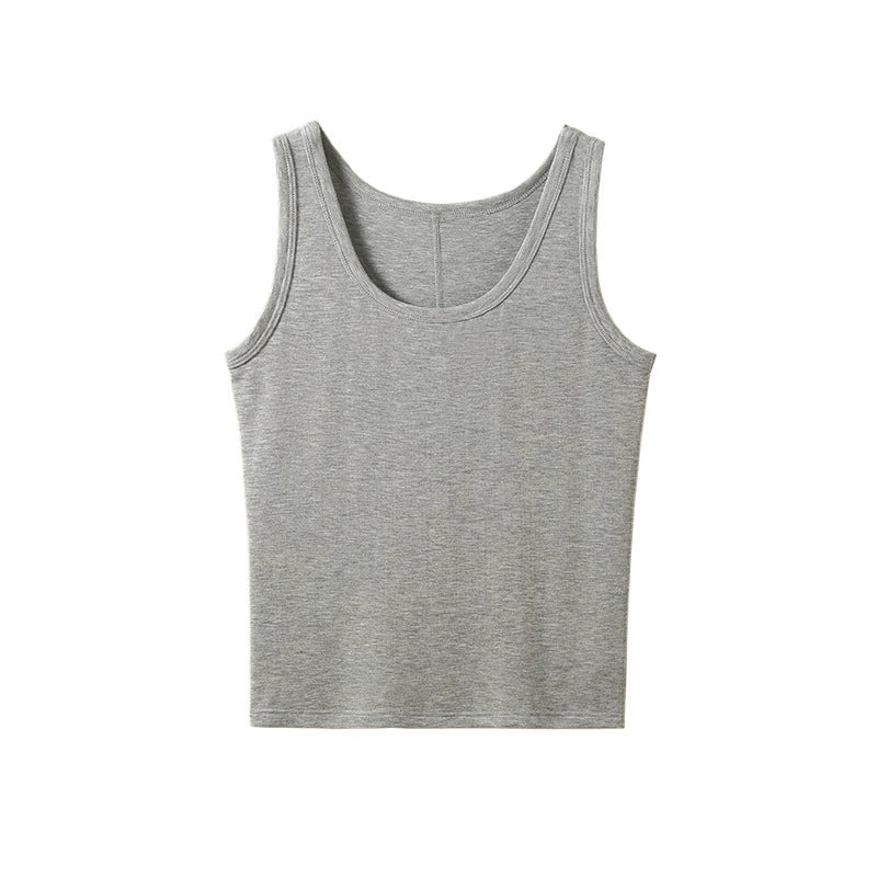 Damen Trägertop – Einfarbiges TENCEL™-Wolle-Mix, hautfreundlich, für Frühling & Sommer