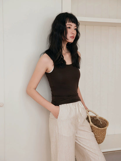 Damen Basic Wollträgertop