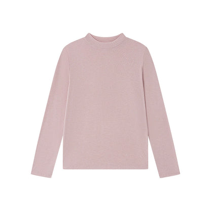 Damen Langarmshirt- soft, hoher Kragen