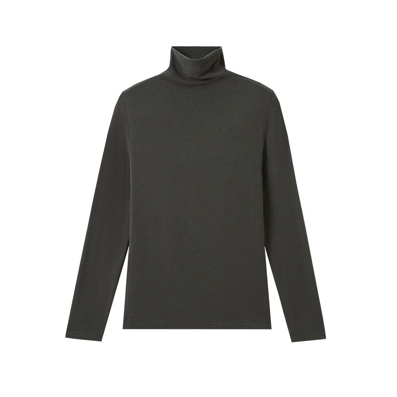 Damen Rollkragen Langarmshirt aus Lyocell – Warmes