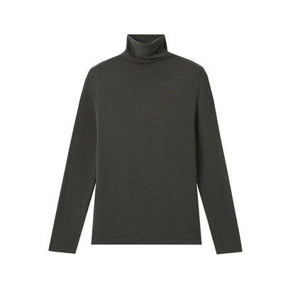 Damen Rollkragen Langarmshirt aus Lyocell – Warmes