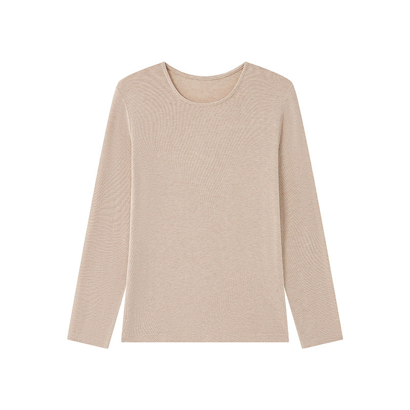 Damen-Strickshirt für Herbst und Winter mit klassischem Rundhalsausschnitt