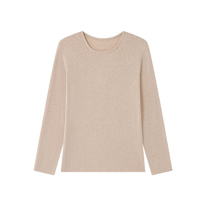 Damen-Strickshirt für Herbst und Winter mit klassischem Rundhalsausschnitt