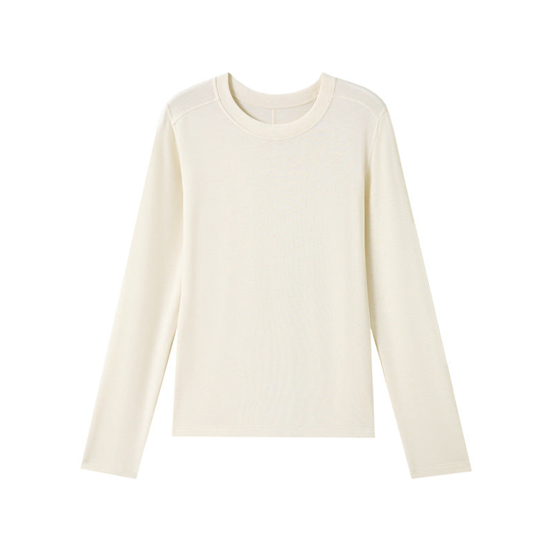Damen Basic Langarmshirt, Rundhals