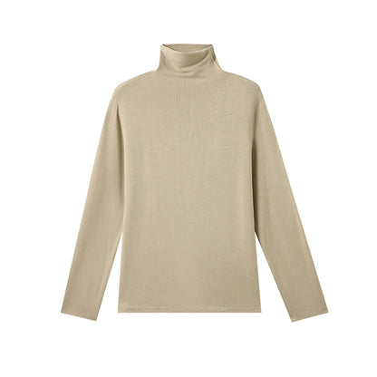 Damen Rollkragen Langarmshirt aus Lyocell – Warmes