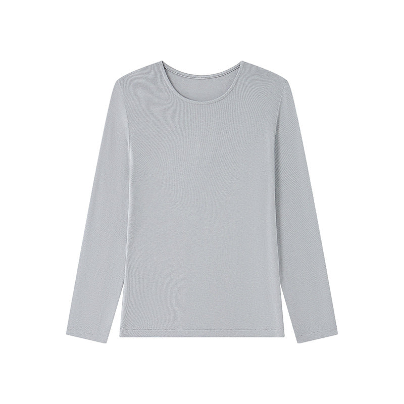 Damen-Strickshirt für Herbst und Winter mit klassischem Rundhalsausschnitt