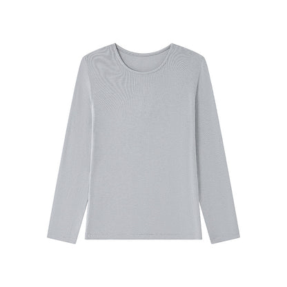 Damen-Strickshirt für Herbst und Winter mit klassischem Rundhalsausschnitt