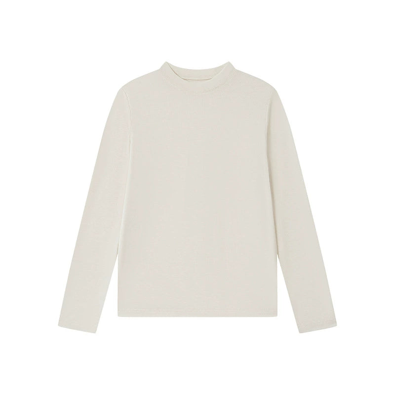 Damen Langarmshirt- soft, hoher Kragen