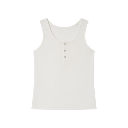 Damen-Tanktop aus Tencel-Leinen für den Sommer, ärmelloses Design, hautfreundlich