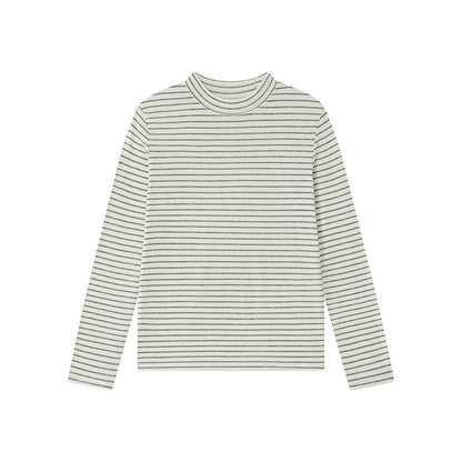 Damen Langarmshirt- soft, hoher Kragen