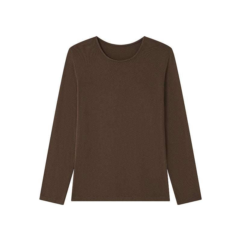 Damen-Strickshirt für Herbst und Winter mit klassischem Rundhalsausschnitt