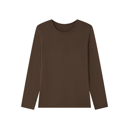 Damen-Strickshirt für Herbst und Winter mit klassischem Rundhalsausschnitt