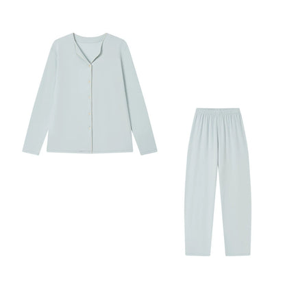 Damen Pyjama aus Algenfaser – Langarm