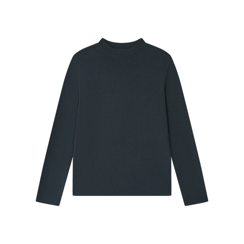 Damen Langarmshirt- soft, hoher Kragen