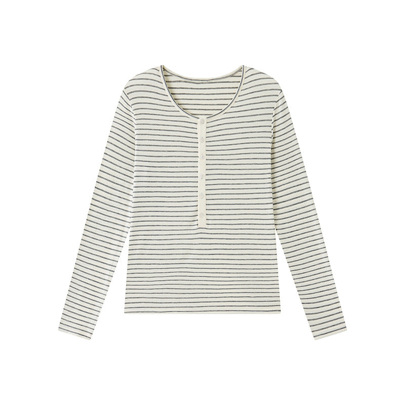 Damen Langarmshirt – Rundhals, Slim Fit, aus TENCEL™
