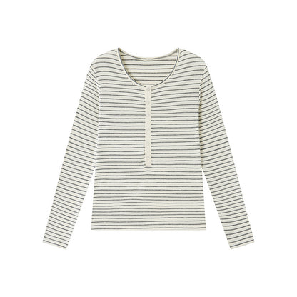 Damen Langarmshirt – Rundhals, Slim Fit, aus TENCEL™