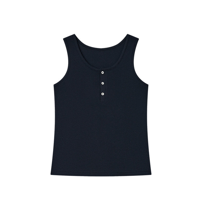 Damen-Tanktop aus Tencel-Leinen für den Sommer, ärmelloses Design, hautfreundlich