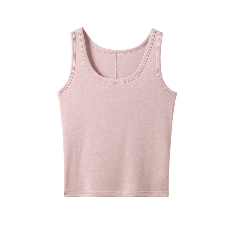 Damen Trägertop – Einfarbiges TENCEL™-Wolle-Mix, hautfreundlich, für Frühling & Sommer