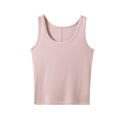 Damen Trägertop – Einfarbiges TENCEL™-Wolle-Mix, hautfreundlich, für Frühling & Sommer