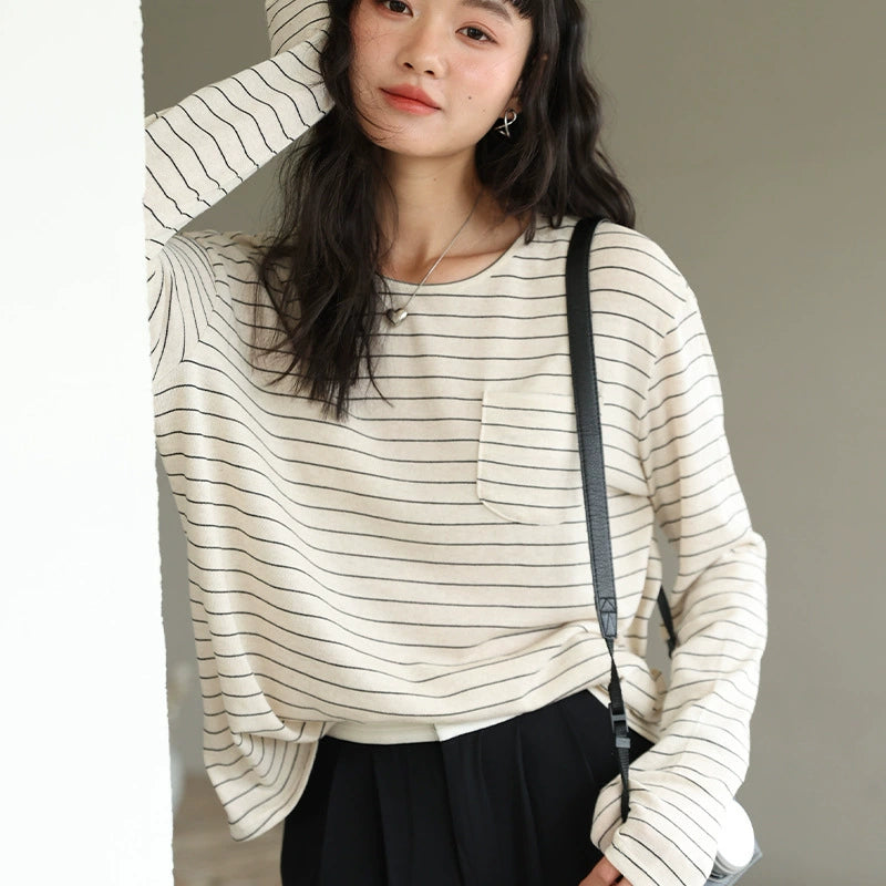 Damen Longsleeve aus Tencel-Leinen