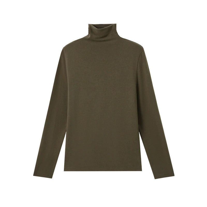 Damen Rollkragen Langarmshirt aus Lyocell – Warmes