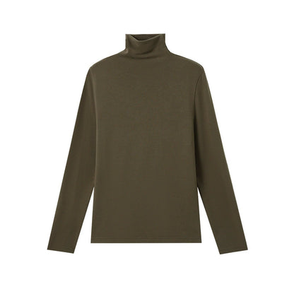 Damen Rollkragen Langarmshirt aus Lyocell – Warmes