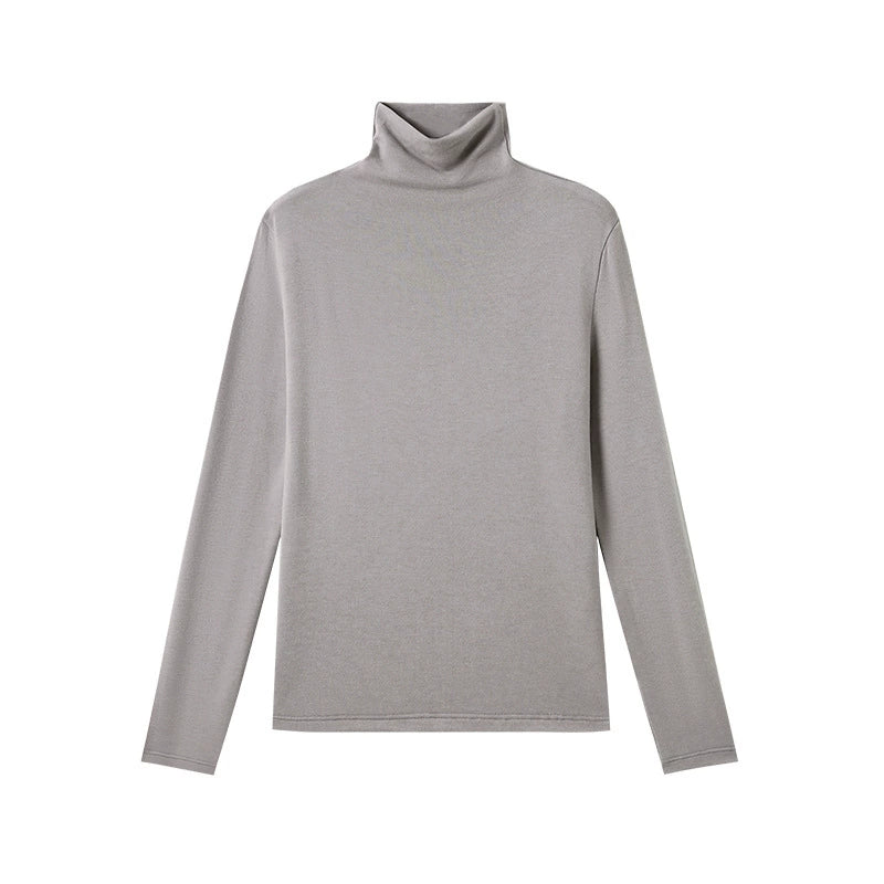 Damen Rollkragen Langarmshirt aus Lyocell – Warmes