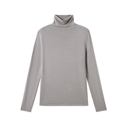 Damen Rollkragen Langarmshirt aus Lyocell – Warmes