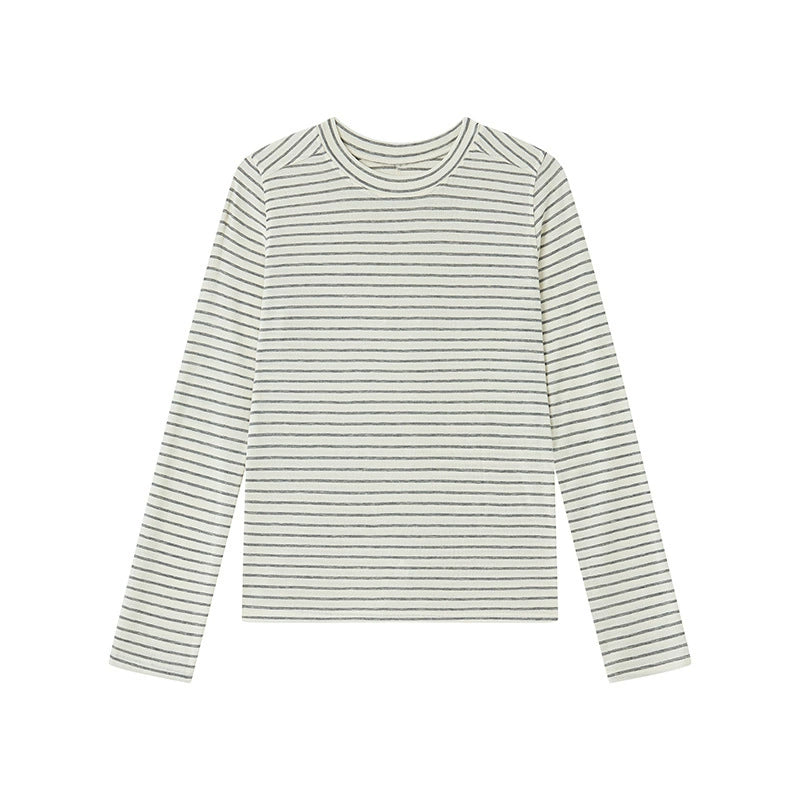 Damen Basic Langarmshirt, Rundhals