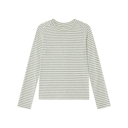 Damen Basic Langarmshirt, Rundhals