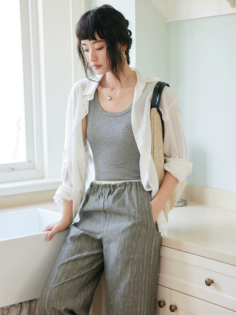 Damen Basic Wollträgertop